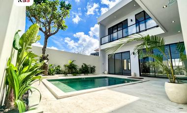 FOR SALE VILLA BRAND NEW FULL FURNISHED WITH LARGE SWIMMING POOL AT PERERENAN