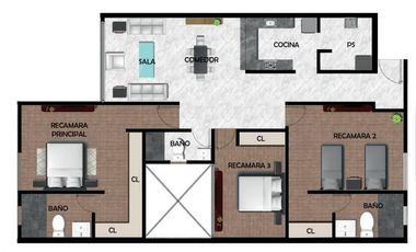 DEPARTAMENTO EN VENTA EN NAUCALPAN DE JUÁREZ - LAS AMERICAS 24-2791 EM