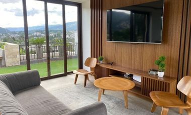 VENDO MODERNO DEPARTAMENTO EN EDIFICIO EXCLUSIVO EN CUMBAYA - TUMBACO
