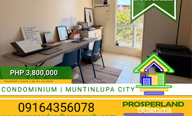 🏢 2 BEDROOM CONDOMINIUM UNIT FOR SALE – SUCAT, MUNTINLUPA CITY