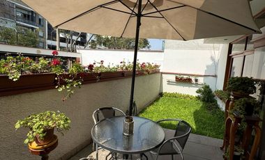 Departamento de 184 m² en El Primer Piso con Jardín y Terraza en Valle Hermoso, Santiago de Surco