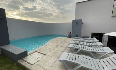 Mini Full Equipado, con Cochera Techada y Vista a Parque. PET FRIENDLY. Edificio con Gym, Terraza, Piscina, Sauna