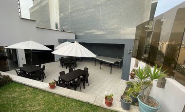 Mini Full Equipado, con Cochera Techada y Vista a Parque. PET FRIENDLY. Edificio con Gym, Terraza, Piscina, Sauna