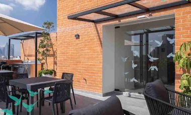 Departamento con terraza privada en San Rafael | Serapio Rendón 21 Entrega inmediata