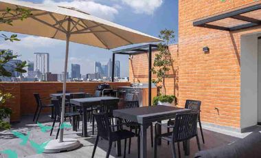 Departamento con terraza privada en San Rafael | Serapio Rendón 21 Entrega inmediata