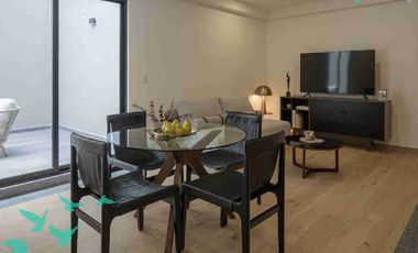Departamento con terraza privada en San Rafael | Serapio Rendón 21 Entrega inmediata