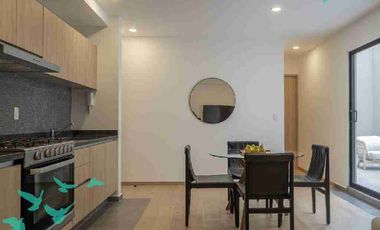 Departamento con terraza privada en San Rafael | Serapio Rendón 21 Entrega inmediata