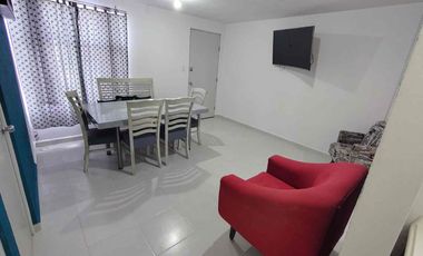 🚩  Rento Departamento AMUEBLADO, en Cluster privado, Héroes de contemporáneos  planta baja .

$$7,000 con mtto  y  servicios 

➡️  2 recamaras   un baño  Patio  de servicio.

Incluye:
- agua
- ⁠Luz 
- gas
- ⁠mantenimiento
- ⁠acceso controlado (app ResidentFy

El perfil que buscamos

- no extranjeros
- ⁠de preferencia pareja sin hijos (deseable)
- ⁠personas solteras

- de preferencia sin mascotas (deseable)🟣🟣