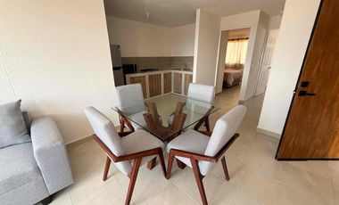 🚩RENTO Departamento   AMUEBLADO en Cluster privado, Veñedos II Carmenere 226, amueblado

Renta  $7800  con mtto 

Sala, cocina y comedor 
2 recamara  con closets 
Área  de lavado 
1 balo completo  con cancel 
Lavadora  y secadora 

Incluye:
- agua (tope $250 x mes)
- ⁠Luz (tope $250 x bimestre)
- ⁠Internet 
- ⁠mantenimiento 
- ⁠acceso controlado (app ADV Residencial)

1 depósito en garantía

El perfil que buscamos

- no extranjeros
- ⁠de preferencia pareja sin hijos (deseable)
- ⁠personas solteras
- ⁠no estudiantes
- sin mascotas (deseable)