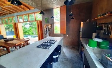 Casa con estupenda vista al mar en San Agustinillo