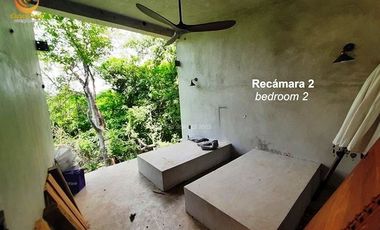 Casa con estupenda vista al mar en San Agustinillo