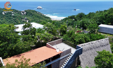 Casa con estupenda vista al mar en San Agustinillo