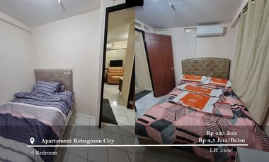 Dijual dan Disewakan Apartement Kebagusan City Low Floor 2BR Full Furnished