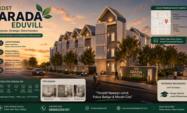 Rumah Kost Mewah Cuma 5 Menit Dari Kampus UMM Malang