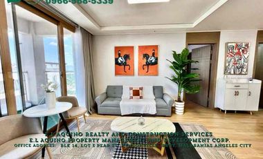 2 Bedrooms Fully-Furnished Unit For Rent Located inside Clark Freeport Zone Near Hilton Hotel
