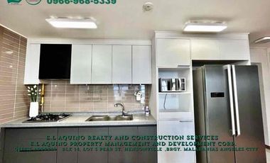 2 Bedrooms Fully-Furnished Unit For Rent Located inside Clark Freeport Zone Near Hilton Hotel