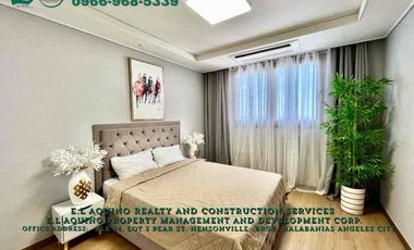 2 Bedrooms Fully-Furnished Unit For Rent Located inside Clark Freeport Zone Near Hilton Hotel