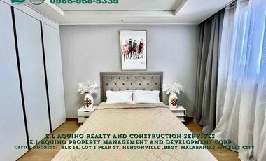 2 Bedrooms Fully-Furnished Unit For Rent Located inside Clark Freeport Zone Near Hilton Hotel