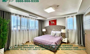 2 Bedrooms Fully-Furnished Unit For Rent Located inside Clark Freeport Zone Near Hilton Hotel