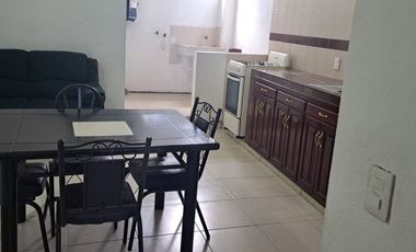 “DEPARTAMENTO EN RENTA AMUEBLADO Y CON  SERVICIOS ”.  Perfil para 4 personas.