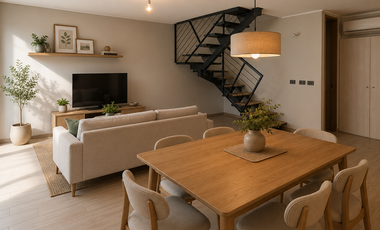 Townhouse triplex con jardín y bodega habitable – Ñuñoa