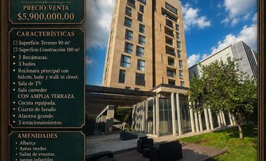 VENTA/RENTA DEPARTAMENTO PENTHOUSE, CONDOMINIO AIRA JURICA, QUERETARO