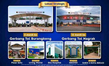 Rumah cluster baru modern start 800 jt an 2 lantai di setu dekat cibubur bekasi