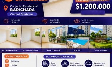 Rentamos Apto en ciudad Guabinas Yumbo