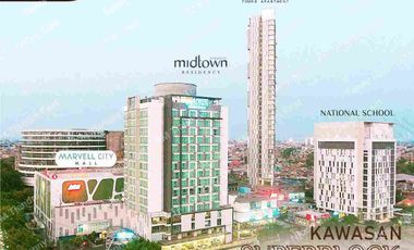 Murah Apartemen Linden Marvell City Surabaya Pusat Semi Furnish Baru Gres
