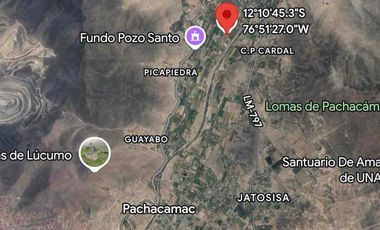Venta de terreno en Pachacamac con precio de ocasión