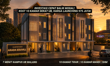 Rumah Kost Full Furnished Cuma 7 Menit Dari Kampus UB Malang
