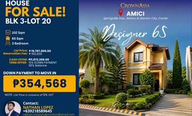 For Sale House and lot in Molino Bacoor cavite Ponticelli Amici Carmel Augustine grove citta italia Vittoria vivace island park