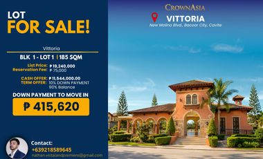 For Sale House and lot in Molino Bacoor cavite Ponticelli Amici Carmel Augustine grove citta italia Vittoria vivace island park
