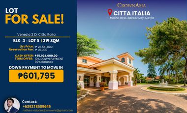 For Sale House and lot in Molino Bacoor cavite Ponticelli Amici Carmel Augustine grove citta italia Vittoria vivace island park
