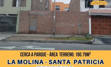 La Molina SANTA PATRICIA - Terreno en venta plano y cercado - Área: 180.79m²