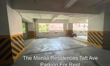 Parking Slot The Manila Residences Taft Ave for rent