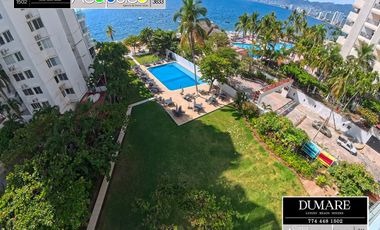 Departamento con vista al mar y acceso a playa, Costa Azul, Acapulco.