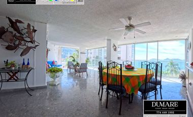 Departamento con vista al mar y acceso a playa, Costa Azul, Acapulco.