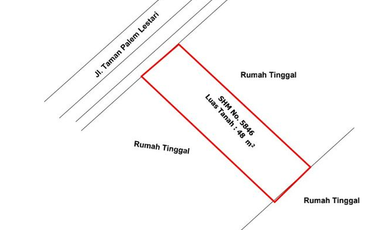 DIJUAL RUMAH MURAH JAKARTA BARAT TAMAN PALEM LESTARI VIA LELANG