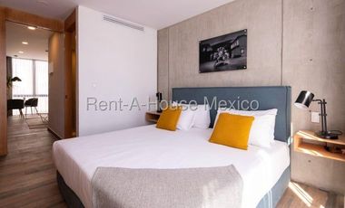 Loft en Renta Amueblado y Equipado en la Colonia Condesa con Servicios Incluidos y Amenidades #26-1614 AVC