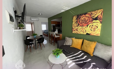Departamento Amueblado con Alberca y Terraza en Renta