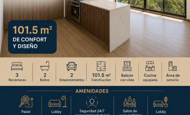 ESTRENA DEPARTAMENTO DE 3 RECÁMARAS EN CUMBRES HERRADURA
