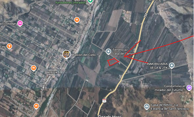 Terreno 2500 m² Para casa de de Campo (Sin cerco)
