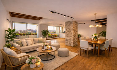 OPORTUNIDAD PENT-HOUSE 3REC+4 BAÑOS+CUART/SERV. +2AUTOS+2BALCONES