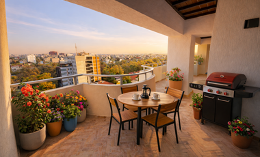 OPORTUNIDAD PENT-HOUSE 3REC+4 BAÑOS+CUART/SERV. +2AUTOS+2BALCONES