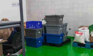 Gudang di pergudangan Multi Guna Alam Sutera luas tanah 640 bangunan 1100 harga 13M