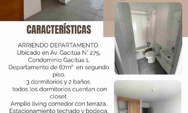 arrienda su dueño - DEPARTAMENTO AV GACITUA CHILLAN VIEJO