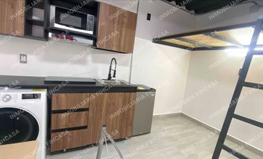 DEPARTAMENTO TIPO LOFT EN RENTA CERCA DE VIVEROS DE COYOACAN