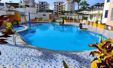 🏢 RENTO DEP. - DOS DORMITORIOS  PB - (Tonsupa – Club Resort Pacífico)