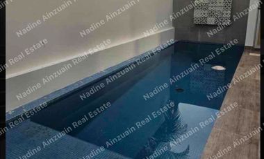 AMPLIA  CASA DE 3 NIVELES EN RENTA UBICADA EN RESIDENCIAL AQUA, 4 RECÁMARAS, ALBERCA PROPIA, SEGURIDAD 24 HORAS.